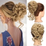 Coc modern din par artificial ATM24 - Blond Inchis Ash